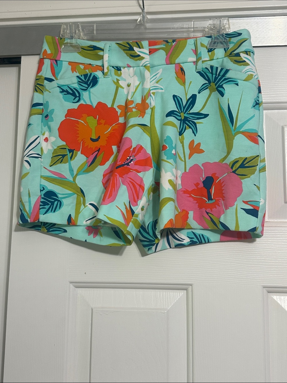 Spartina 449 Mint Floral High-Waist Shorts